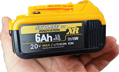 2 Pack 6.0Ah Battery for DeWalt 20V Tools Highest Capacity